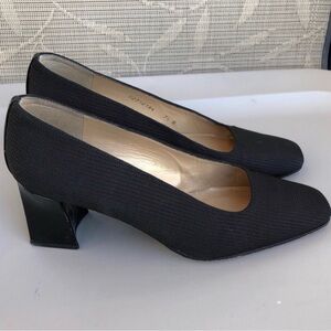 Stuart Weitzman Black Block Heels. Size 7.5.